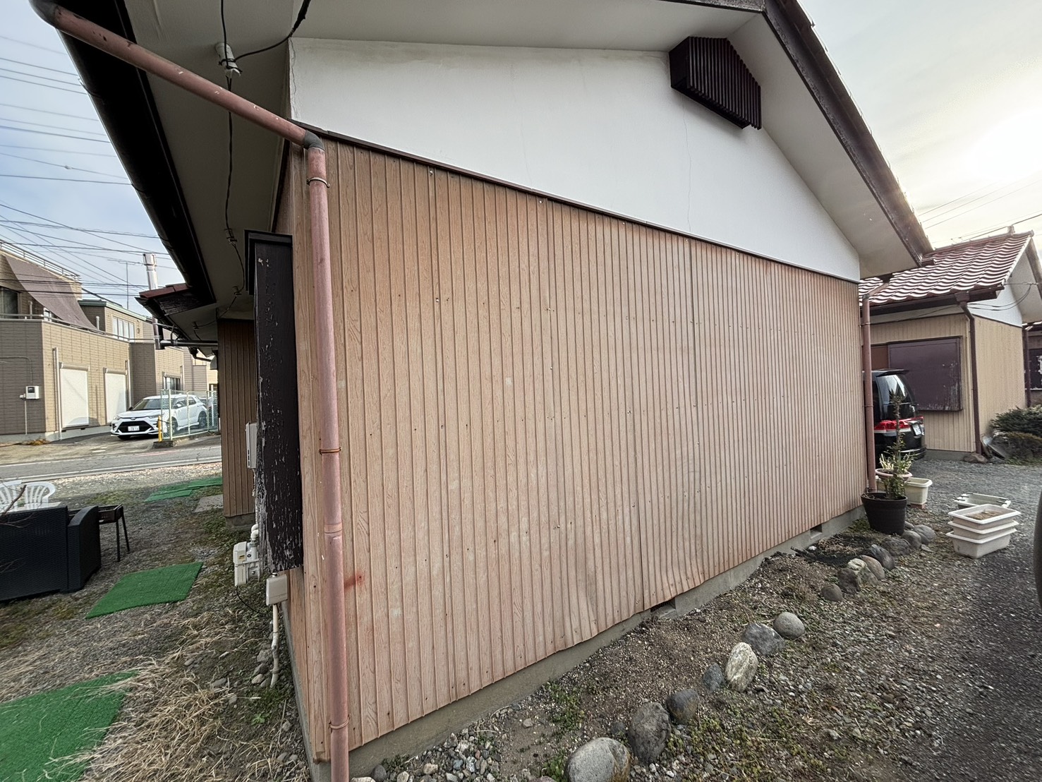 外壁板金張替え施工前